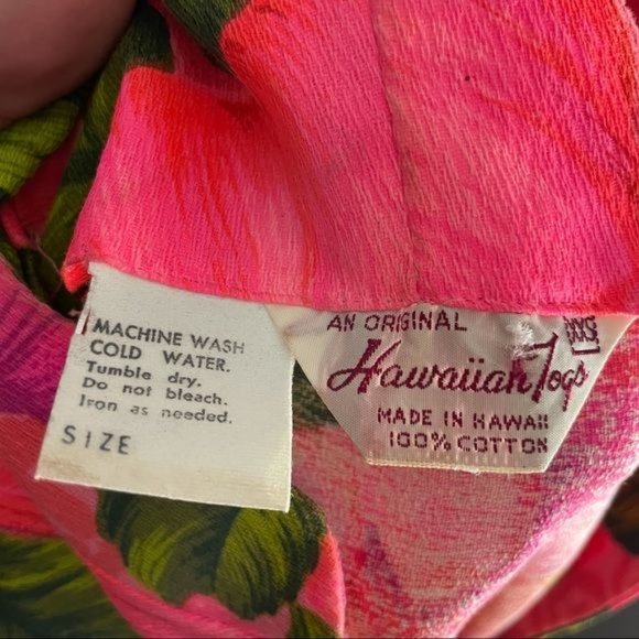 Vintage Hawaiian togs embroidered long dress beach beautiful floral pink sz  xxs - Picture 3 of 7